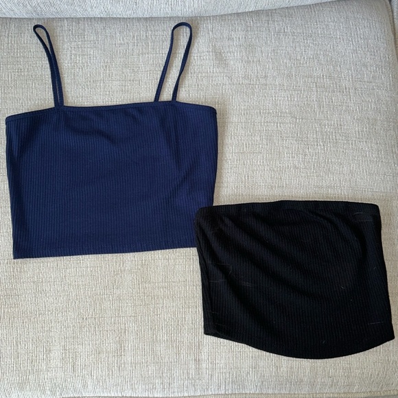 Set of 2 crop tops - Picture 2 of 6